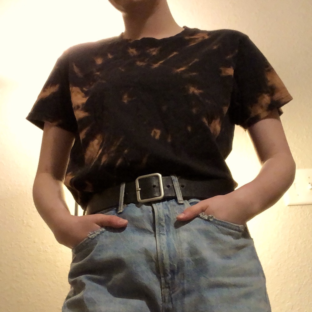 bleach tie dye tshirt